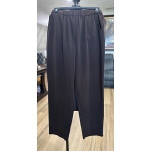JM Collection Women Pull-On Slim Leg Pants Brown Size 10 Petite